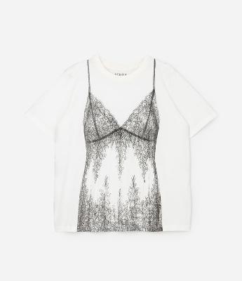 Camiseta Manga Curta em Algodão com Silk Lingerie Curve & Plus Size