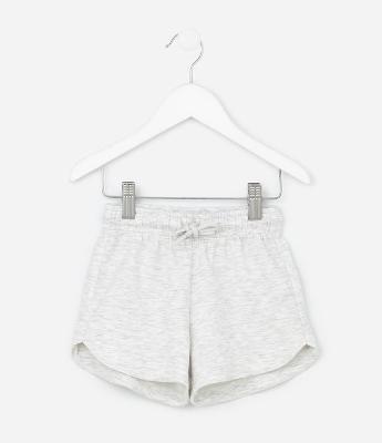 Short Moletom Infantil com Fundo Mescla