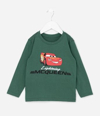 Camiseta Infantil com Estampa Lightning Relâmpago Mcqueen – Tam 2 A 6 Anos