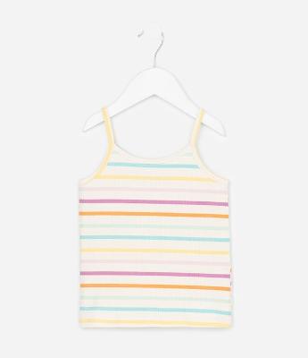 Regata infantil listrada com Alças Fina – Tam 1 a 5/6 Anos