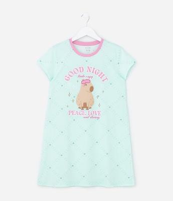 Camisola Infantil com Estampa Capivara – Tam 5 A 14 Anos