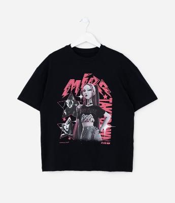 Camiseta Infantil com Estampa Mira Guerreiras do Kpop – Tam 5 a 16
