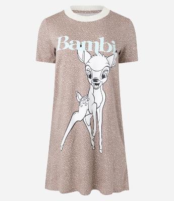 Camisola Manga Curta com Estampa Bambi