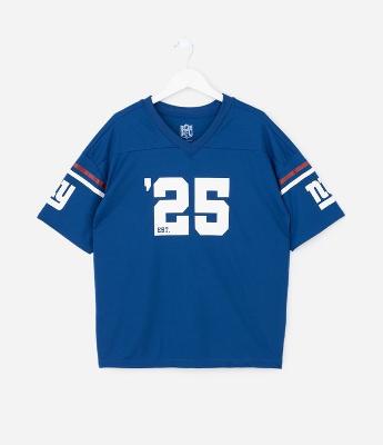 Camiseta Infantil Esportiva com Estampa Giants NFL – Tam 5 a 14 Anos