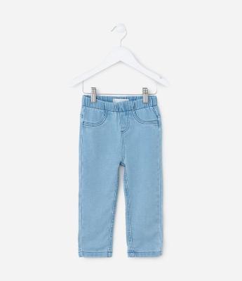 Calça Infantil em Jeans com Bolsos – Tam 1 a 5/6 Anos