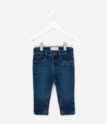 Calça Infantil Jeans Skinny com Elastano – Tam RN a 18 Meses