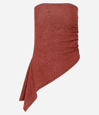 Blusa Tomara que Caia em Tule com Ponta Assimétrica