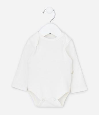 Body Infantil em Suedine com Gola Americana – Tam Prematuro