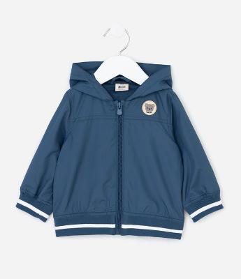 Jaqueta Infantil Forrada com Capuz e Zíper – Tam 3 a 18 Meses