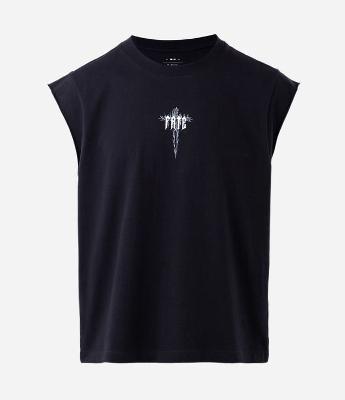 Regata Relaxed em Algodão com Estampa Localizada Fate