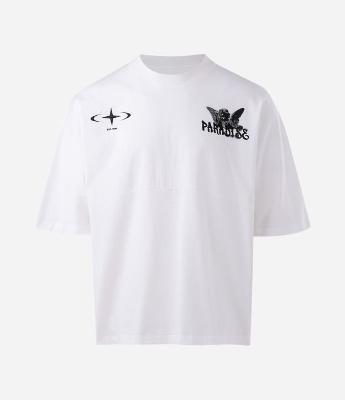 Camiseta Oversized em Algodão com Estampa Anjo Paradise
