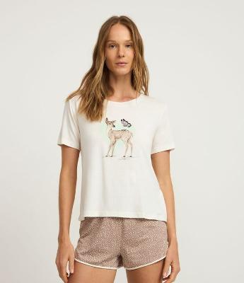 Pijama Short Doll com Estampa Poá