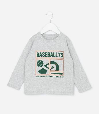 Camiseta Infantil com Estampa Esportiva Basquete – Tam 1 a 5/6 Anos