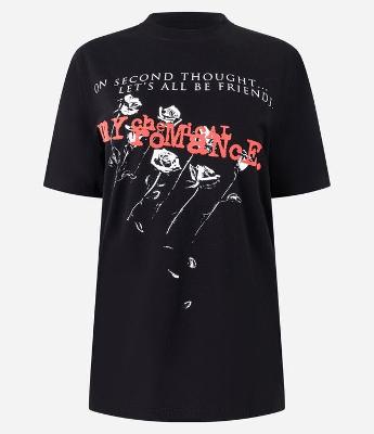 Camiseta Manga Curta em Algodão com Estampa Chemical Romance