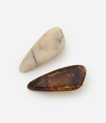 Kit 02 Presilhas de Cabelo com Formato Triangular