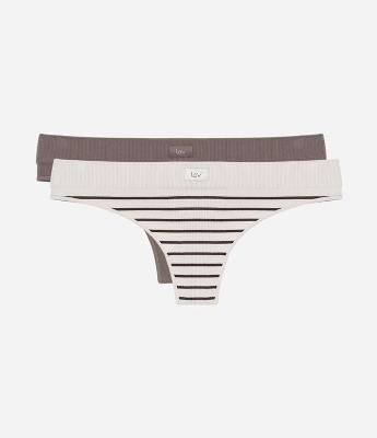 Kit 02 Calcinhas Biquini Fio em Poliamida