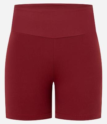 Bermuda com Recorte Lateral Contrastante em Microfibra