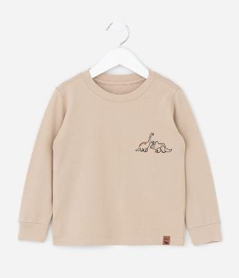 Camiseta Infantil em Piquet com Dinossauros – Tam 1 a 6 Anos