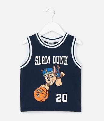 Regata Infantil Esportiva com Estampa Basquete Chase – Tam 2 a 6 Anos