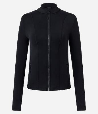 Jaqueta Esportiva em Microfibra com Zíper e Bolsos