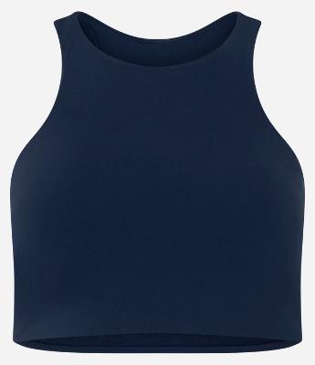 Top Nadador com Decote Halter e Bojo Removível