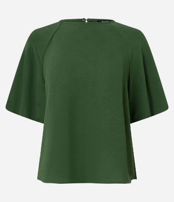 Blusa Manga Curta com Fechamento por Botão