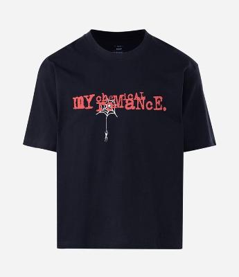 Camiseta Boxy em Algodão com Estampa My Chemical Romance