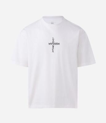 Camiseta Boxy em Algodão com Estampa Lady Gaga Mayhem