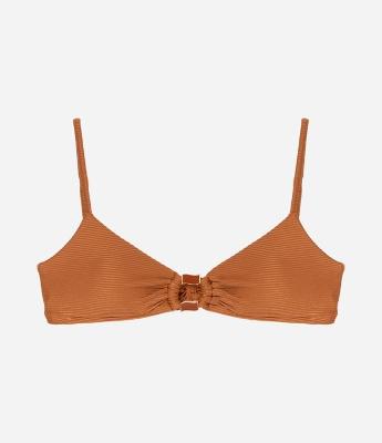 Biquíni Top com Bojo Removível e Aviamento de Onda