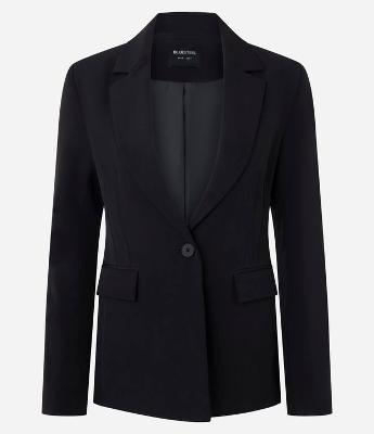 Blazer Acinturado em Alfaiataria com Bolsos