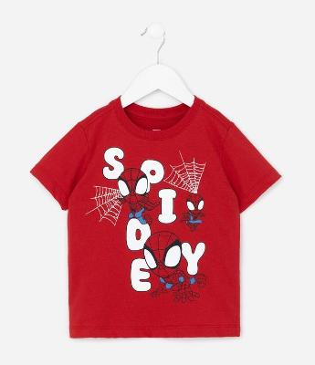 Camiseta Infantil com Estampa Divertida Spidey  – Tam 2 a 6 Anos