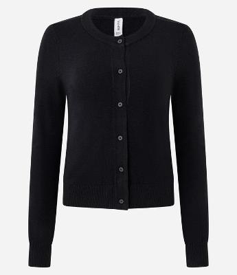 Cardigan em Viscose em Efetio Tricô com Botões