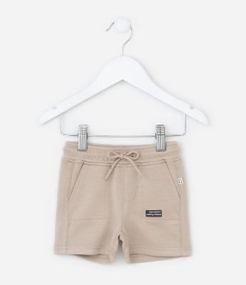 Bermuda Infantil com Bolsos - Tam RN a 18 Meses