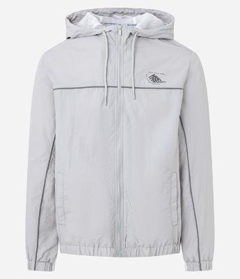 Jaqueta Esportiva com Capuz e Estampa Lettering