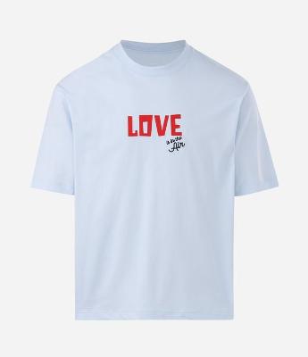 Camiseta Boxy em Algodão com Estampa Up Altas Aventuras