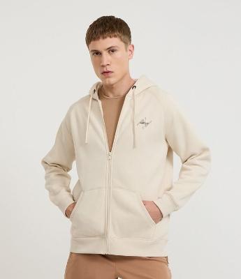 Casaco em Moletom com Felpa e Estampa Lettering