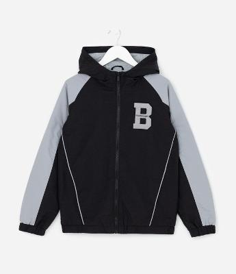 Jaqueta Infantil em Microfibra com Recortes - Tam 5 a 14