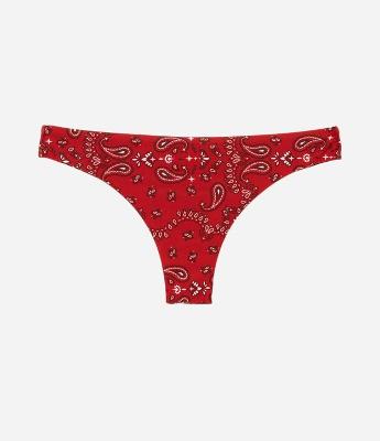 Biquini Calcinha Básica com Estampa Paisley