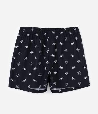 Cueca Samba Canção em Tricoline com Estampa de Estrelas