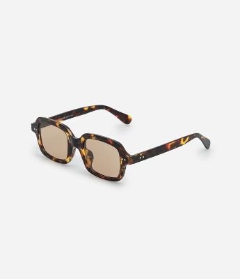 Óculos Quadrado com Estampa Animal Print