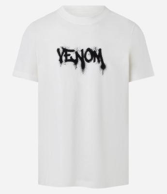 Camiseta Regular em Algodão com Estampa do Venom