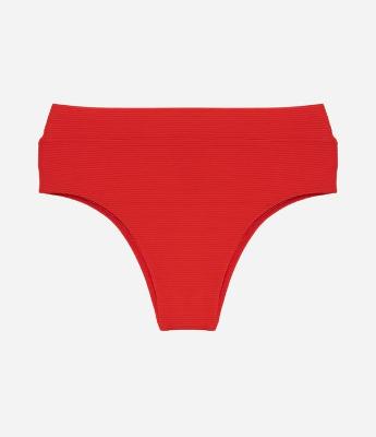 Biquíni Calcinha Asa Delta Texturizada com Cós Largo