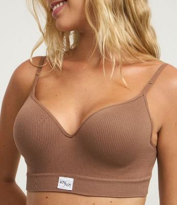 Sutiã Top sem Costura com Bojo e Alças Ajustáveis