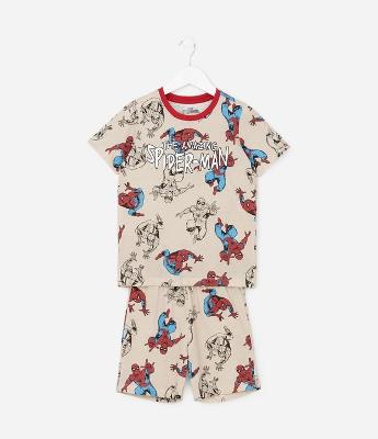 Pijama Infantil  com Estampa Spider-Man – Tam 3 a 10 Anos