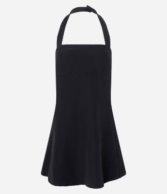 Vestido Curto com Decote Halter Neck