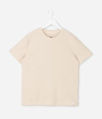 Camiseta Infantil Texturizada com Gola Redonda – Tam 5 a 14 Anos