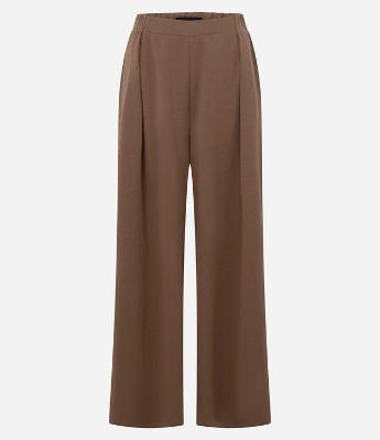 Calça em Moletom com Vinco e Cós Ajustável