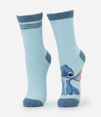 Kit 02 Meias Cano Alto em Chenille com Listras Stitch