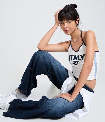 Top Frente Única em Ribana com Lettering Italy 77