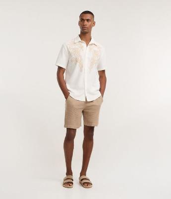 Bermuda Comfort Texturizada em Cotton